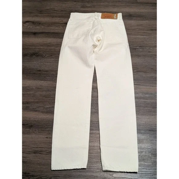 Levis Denim Tears 501 DT White Straight Leg Jeans Mens W27 L30 A1592-0004